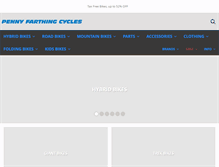 Tablet Screenshot of pennyfarthingcycles.com